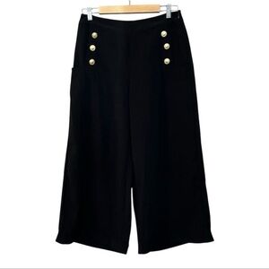 Who What Wear Women's Mid Rise Wide Leg Button Detailed Trouser *NO SIZE TAG*